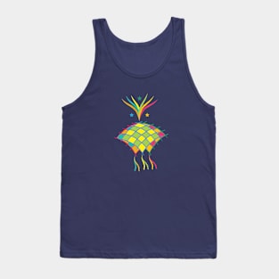 Abstract Ketupat Tank Top